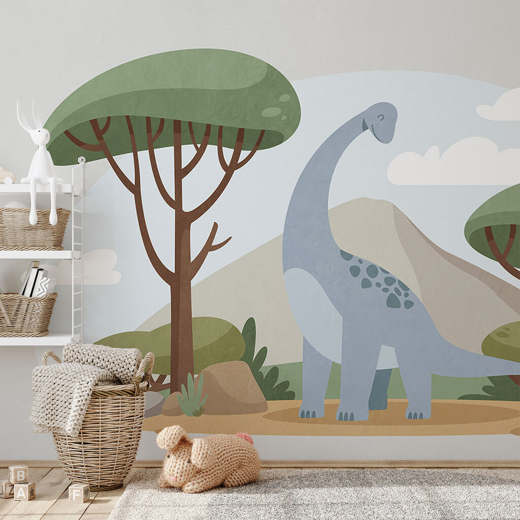 Cartoon van een dinosaurus