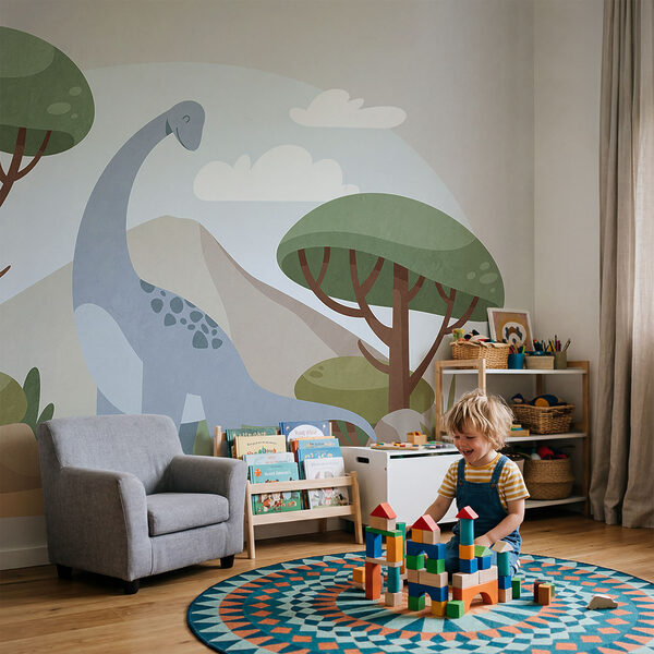 Cartoon van een dinosaurus