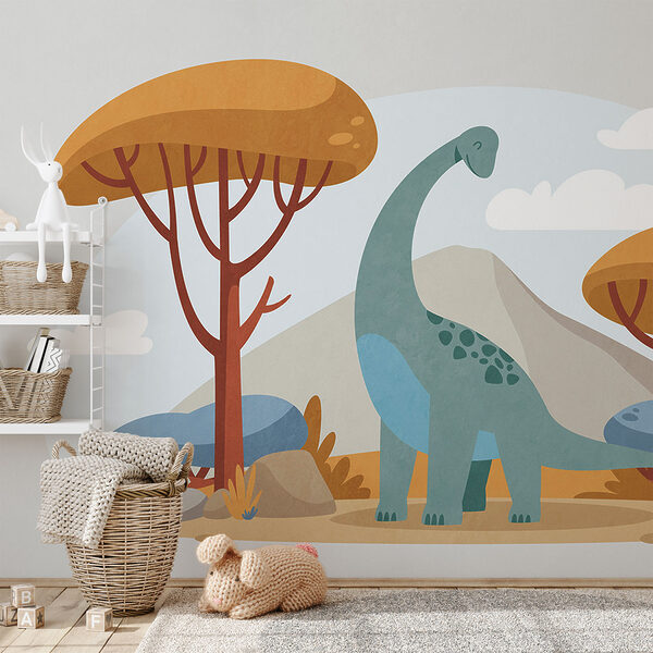 Cartoon van een dinosaurus Cartoon van een dinosaurus