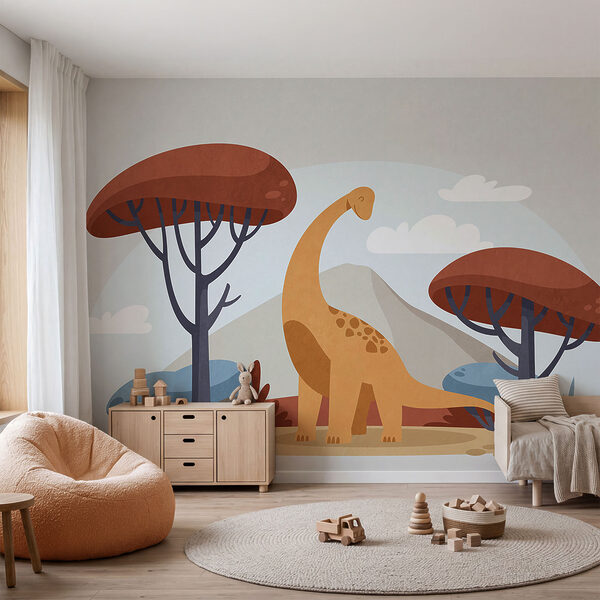 Cartoon van een dinosaurus