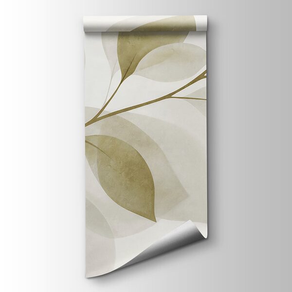 Branch with leaves painted on it