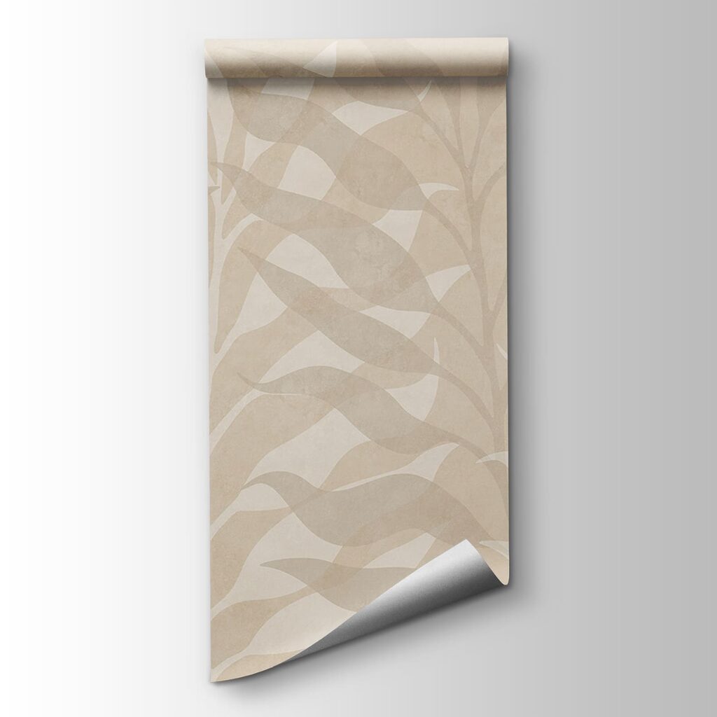 White and tan leaf pattern White and tan leaf pattern