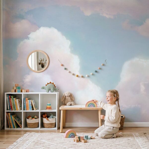 Blauwe lucht met wolken Blauwe lucht met wolken