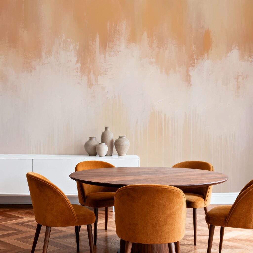 Witte en bruine muur