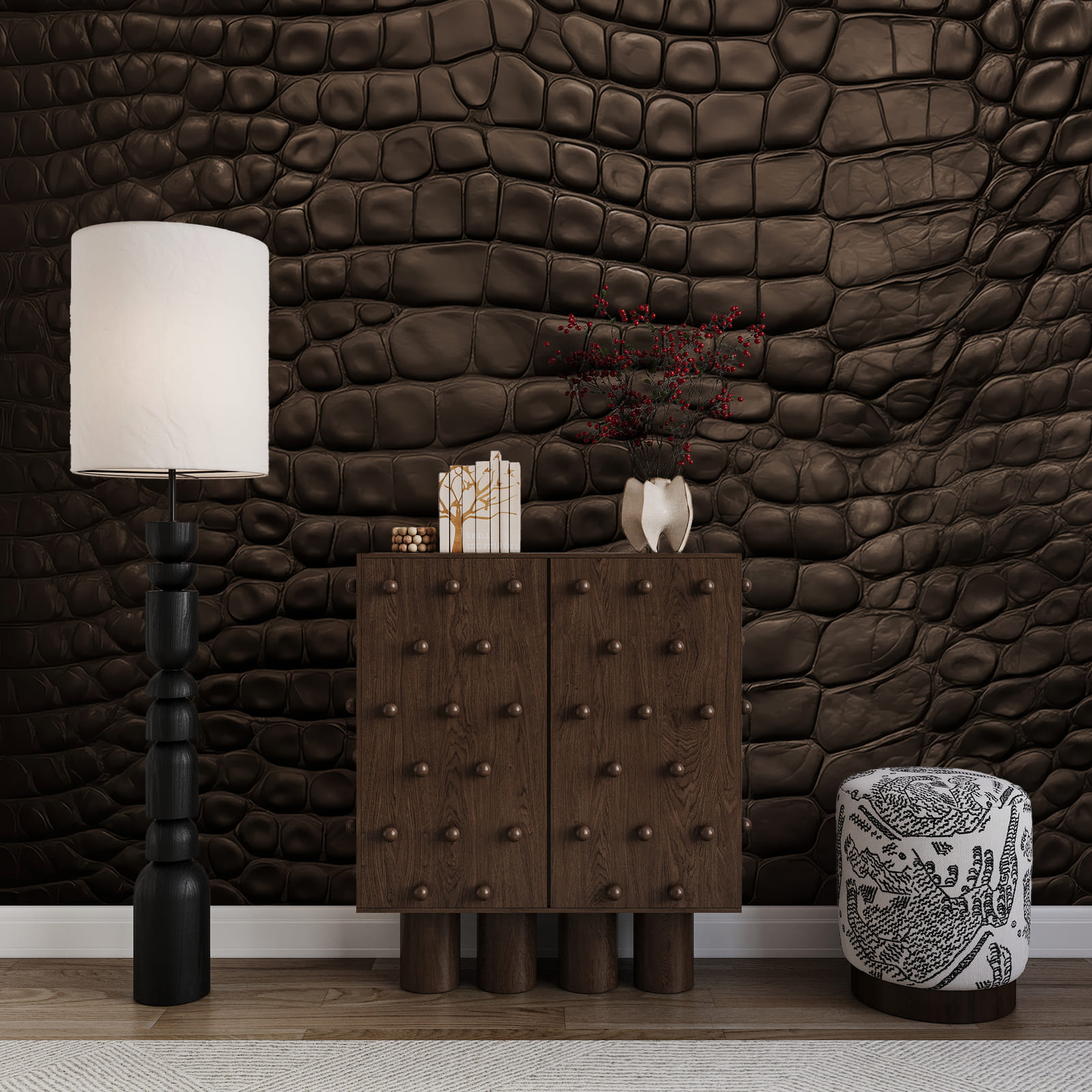 - Elegant, donker oppervlak met structuur - Elegant, donker oppervlak met structuur