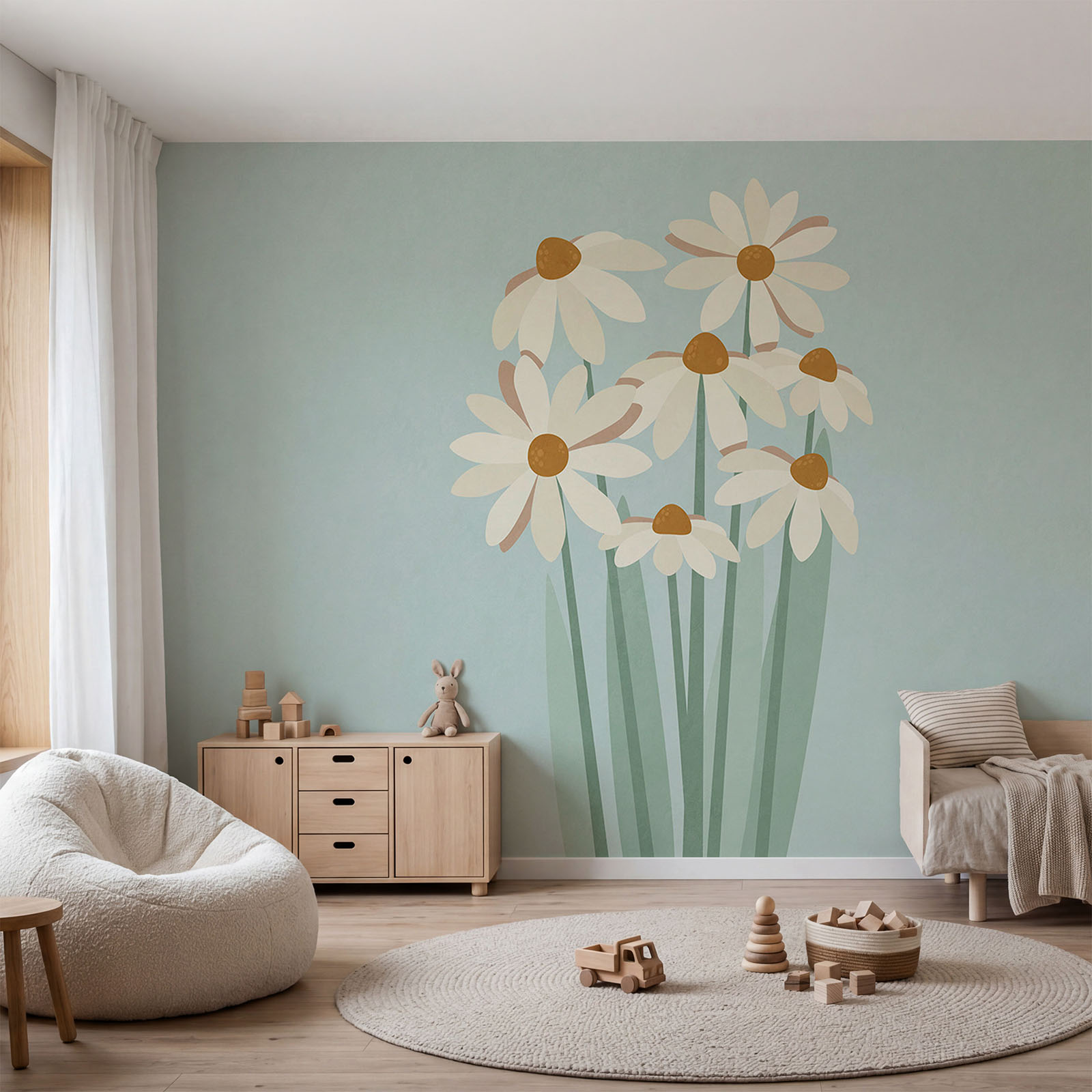 Bosje witte bloemen Bosje witte bloemen