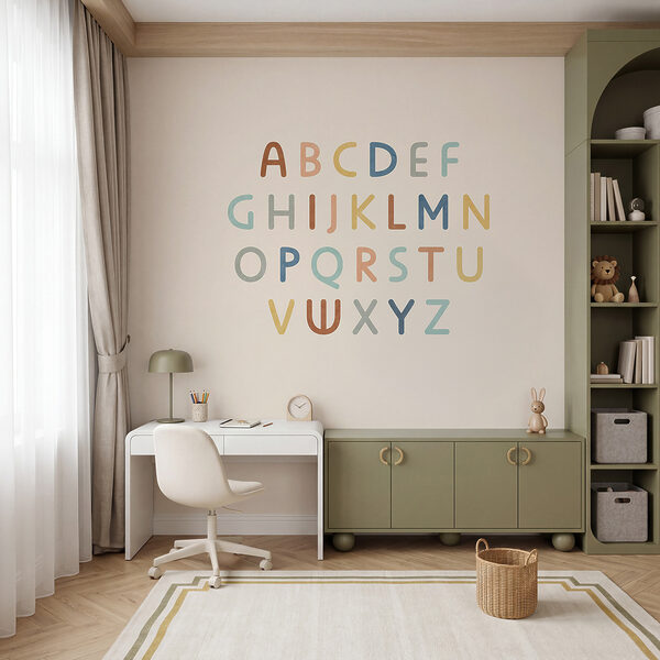 Groep letters op een witte achtergrond Groep letters op een witte achtergrond