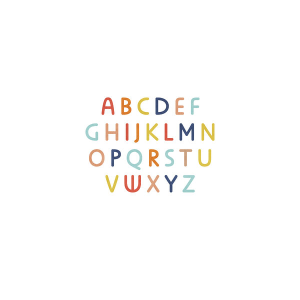Group of colorful letters Group of colorful letters