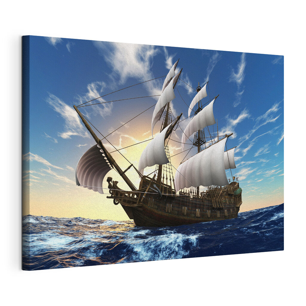 A ship in the water