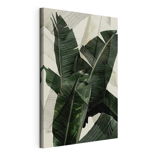 Canvas Schilderijen Een close-up van een plant