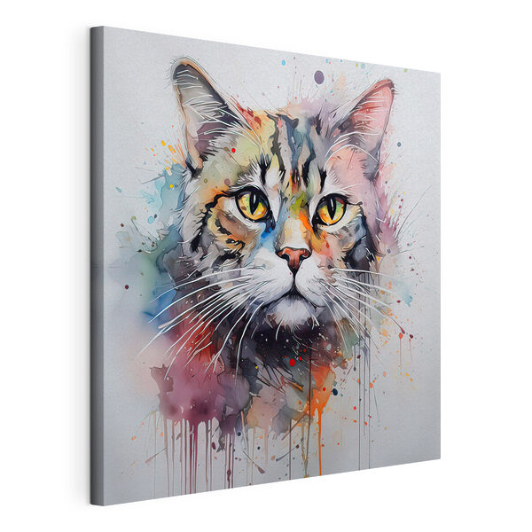 Canvas Schilderijen Schilderij van een kat (Artikelnummer: s32316) Canvas Schilderijen Canvas Schilderijen Schilderij van een kat (Artikelnummer: s32316)