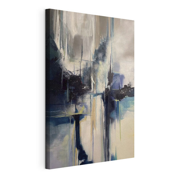 Canvas Schilderijen Canvas Schilderijen Een schilderij van een stad (Artikelnummer: s32445)