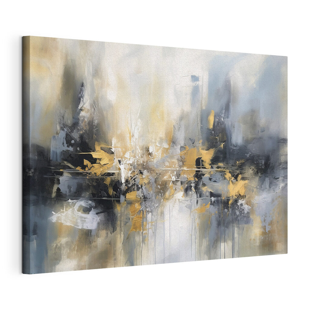 A painting of a city A painting of a city