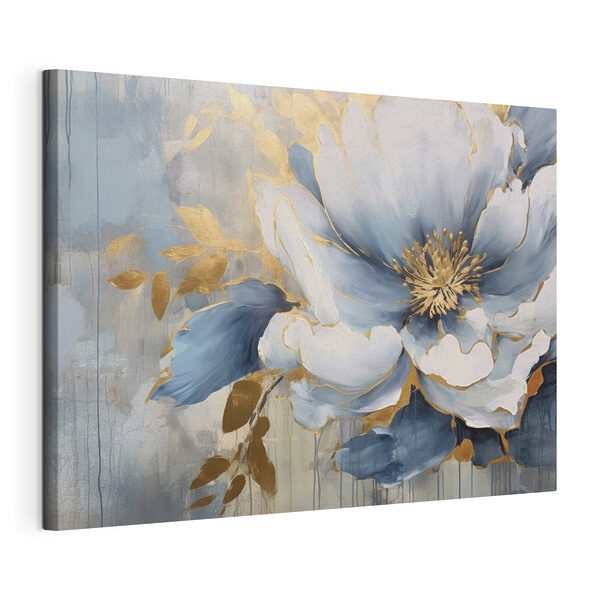Canvas Schilderijen Een schilderij van een bloem