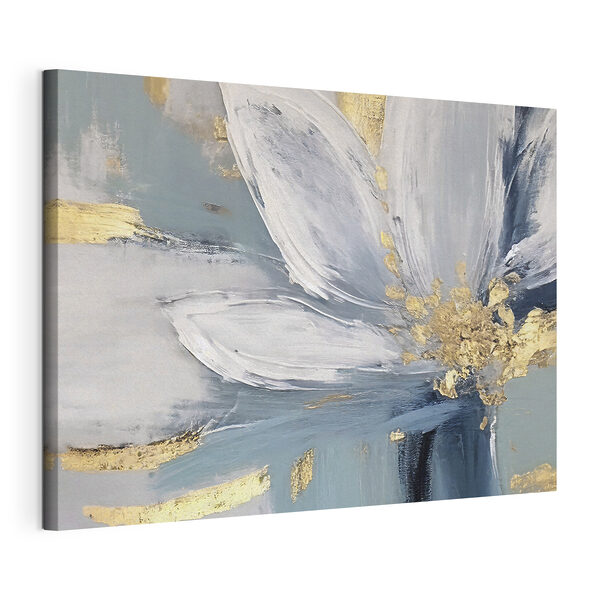 Canvas Schilderijen Een schilderij van een bloem