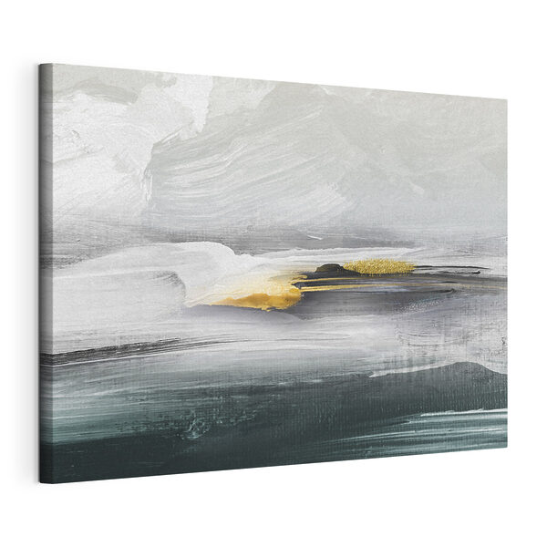 Een schilderij van een landschap Canvas Schilderijen Een schilderij van een landschap