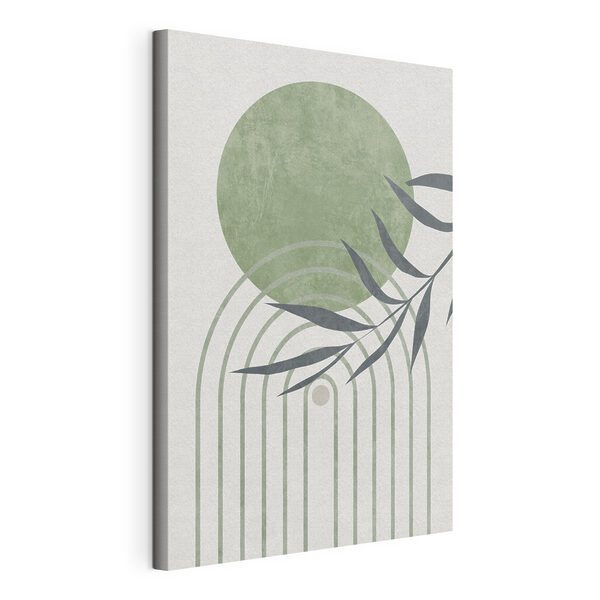 Canvas Schilderijen Een groen en grijs kunstwerk (Artikelnummer: s36421) Canvas Schilderijen Canvas Schilderijen Een groen en grijs kunstwerk (Artikelnummer: s36421)