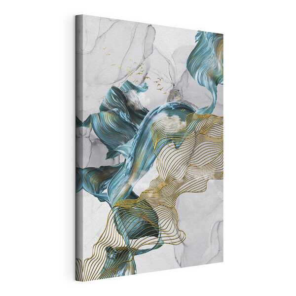 Canvas Schilderijen Etherische golven en zwevende vogels (Artikelnummer: s35797) Canvas Schilderijen Canvas Schilderijen Etherische golven en zwevende vogels (Artikelnummer: s35797)