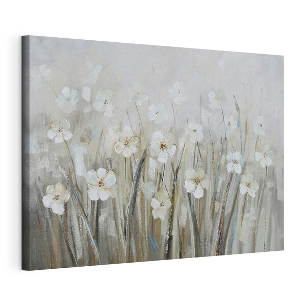 Canvas Schilderijen Een schilderij van witte bloemen (Artikelnummer: s36212) Canvas Schilderijen Canvas Schilderijen Een schilderij van witte bloemen (Artikelnummer: s36212)