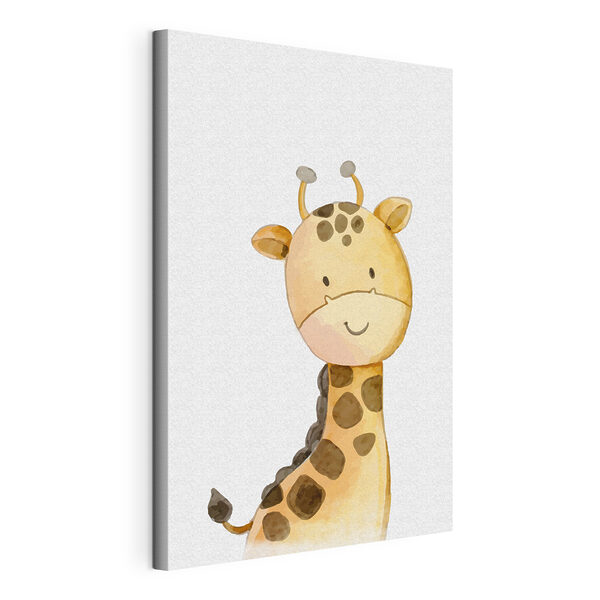Canvas Schilderijen Een giraffe met een witte achtergrond (Artikelnummer: s37920) Canvas Schilderijen Canvas Schilderijen Een giraffe met een witte achtergrond (Artikelnummer: s37920)