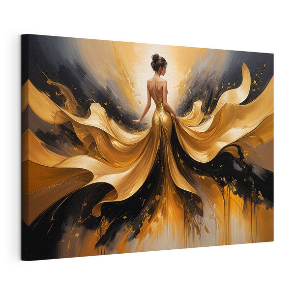 Elegant flow in dramatic hues