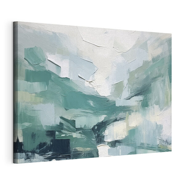 Een schilderij van een landschap Canvas Schilderijen Een schilderij van een landschap