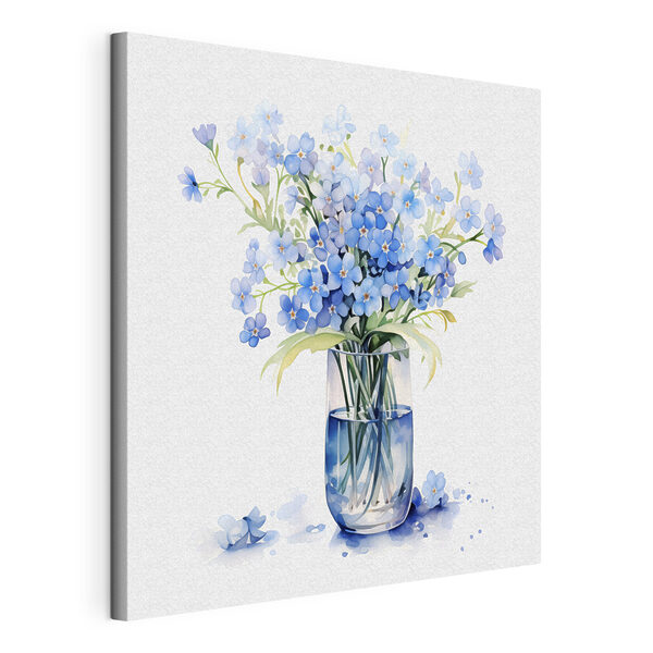 Canvas Schilderijen Aquarel van een vaas met bloemen (Artikelnummer: s39564) Canvas Schilderijen Canvas Schilderijen Aquarel van een vaas met bloemen (Artikelnummer: s39564)