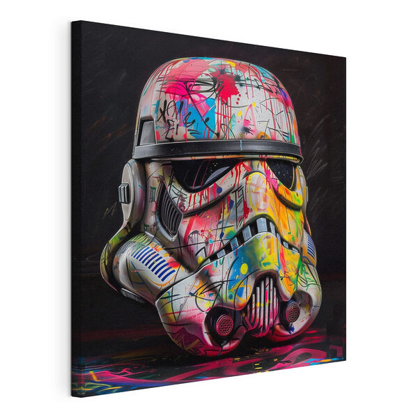 Canvas Schilderijen Kleurrijke stormtrooper helm (Artikelnummer: s39453) Canvas Schilderijen Canvas Schilderijen Kleurrijke stormtrooper helm (Artikelnummer: s39453)