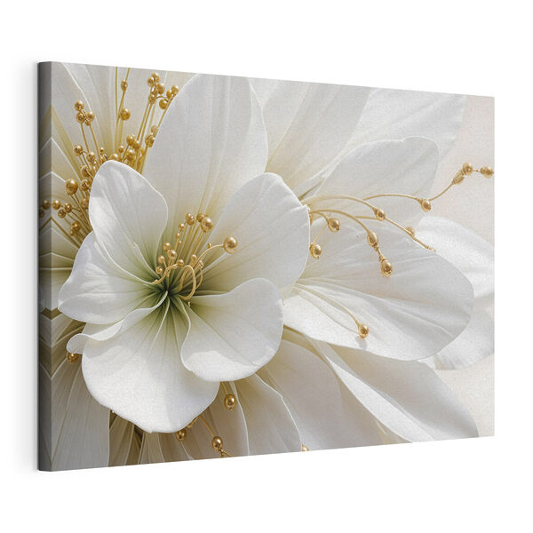 Canvas Schilderijen Close-up van een witte bloem (Artikelnummer: s39507) Canvas Schilderijen Canvas Schilderijen Close-up van een witte bloem (Artikelnummer: s39507)