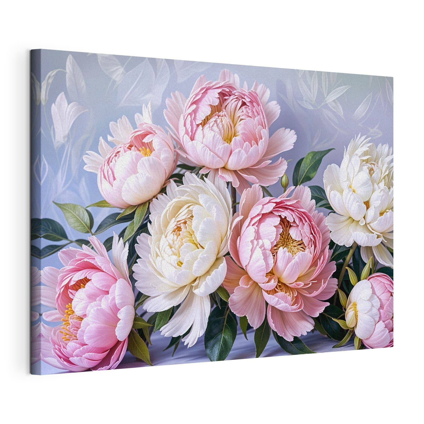 Group of pink and white flowers