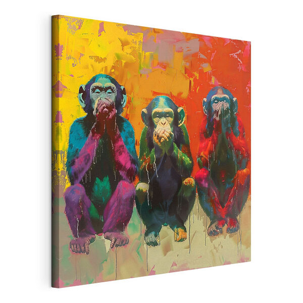 Canvas Schilderijen Groep apen bij elkaar (Artikelnummer: s39689) Canvas Schilderijen Canvas Schilderijen Groep apen bij elkaar (Artikelnummer: s39689)
