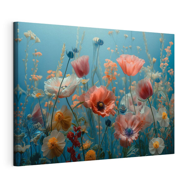 Canvas Schilderijen Groep bloemen in een veld (Artikelnummer: s39752) Canvas Schilderijen Canvas Schilderijen Groep bloemen in een veld (Artikelnummer: s39752)