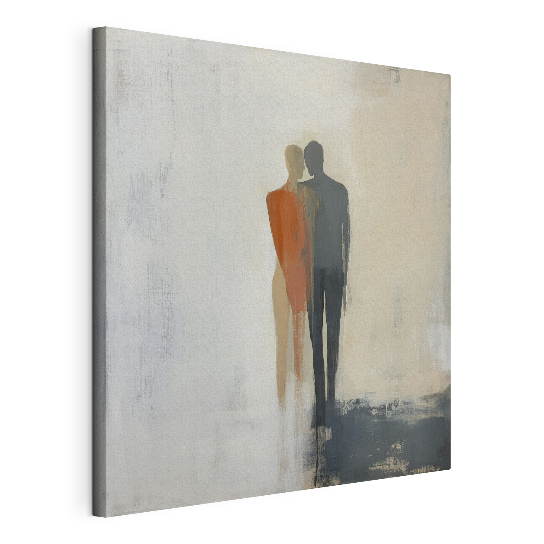 Painting of a couple of people