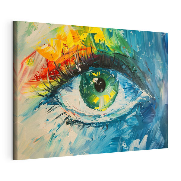 Canvas Schilderijen Schilderij van een oog (Artikelnummer: s40365) Canvas Schilderijen Canvas Schilderijen Schilderij van een oog (Artikelnummer: s40365)