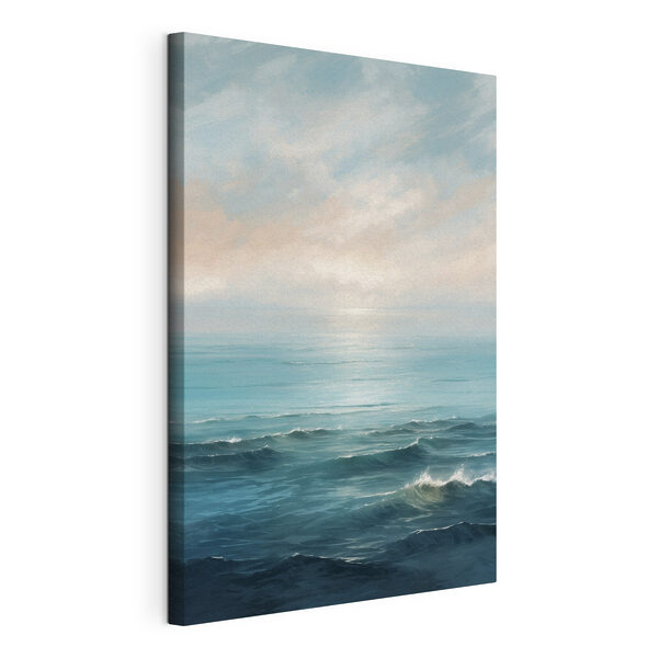 Groot wateroppervlak met golven Canvas Schilderijen Groot wateroppervlak met golven