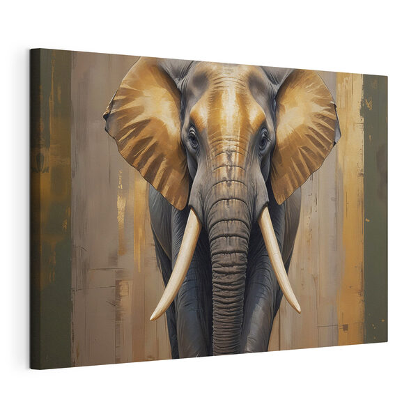 Canvas Schilderijen Een olifant met grote oren (Artikelnummer: s40544) Canvas Schilderijen Canvas Schilderijen Een olifant met grote oren (Artikelnummer: s40544)