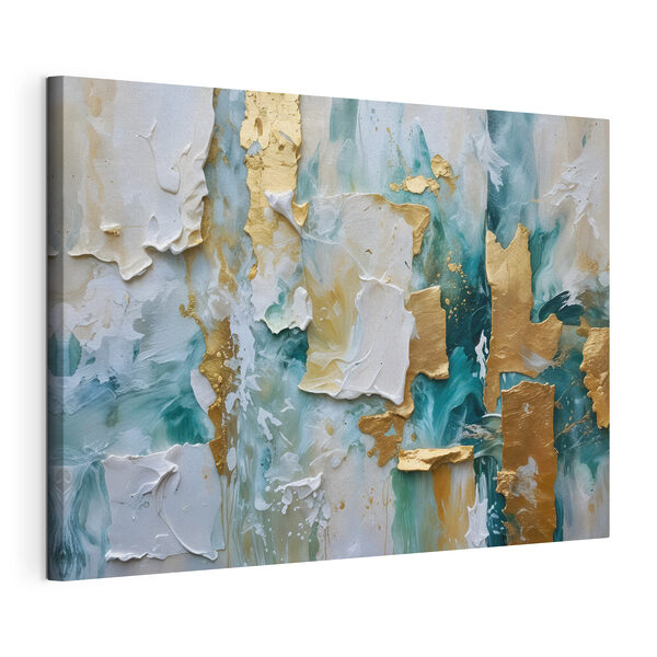 Canvas Schilderijen Oceaan ontmoet metallic elegantie (Artikelnummer: s40577) Canvas Schilderijen Canvas Schilderijen Oceaan ontmoet metallic elegantie (Artikelnummer: s40577)