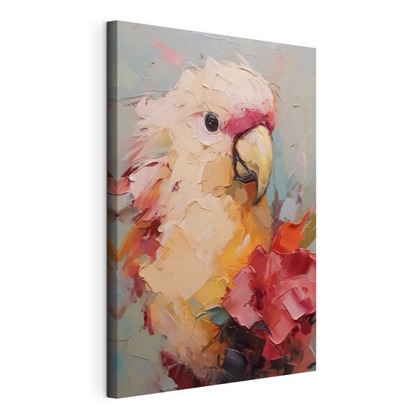 Canvas Schilderijen Schilderij van een papegaai (Artikelnummer: s40525) Canvas Schilderijen Canvas Schilderijen Schilderij van een papegaai (Artikelnummer: s40525)