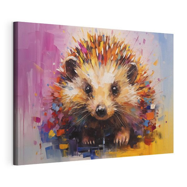 Canvas Schilderijen Schilderij van een egel (Artikelnummer: s40532) Canvas Schilderijen Canvas Schilderijen Schilderij van een egel (Artikelnummer: s40532)