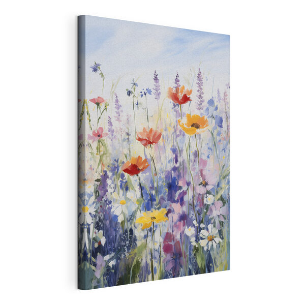 Canvas Schilderijen Schilderij van bloemen in een veld (Artikelnummer: s40503) Canvas Schilderijen Canvas Schilderijen Schilderij van bloemen in een veld (Artikelnummer: s40503)