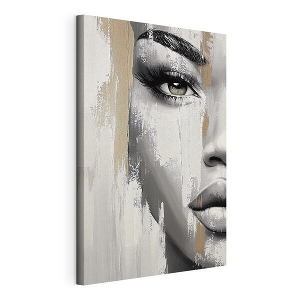 Canvas Schilderijen Vrouw’s gezicht met verfvlek (Artikelnummer: s40535) Canvas Schilderijen Canvas Schilderijen Vrouw’s gezicht met verfvlek (Artikelnummer: s40535)