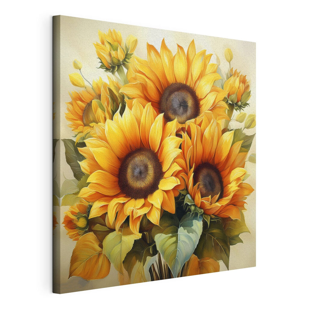 Bouquet of yellow sunflowers
