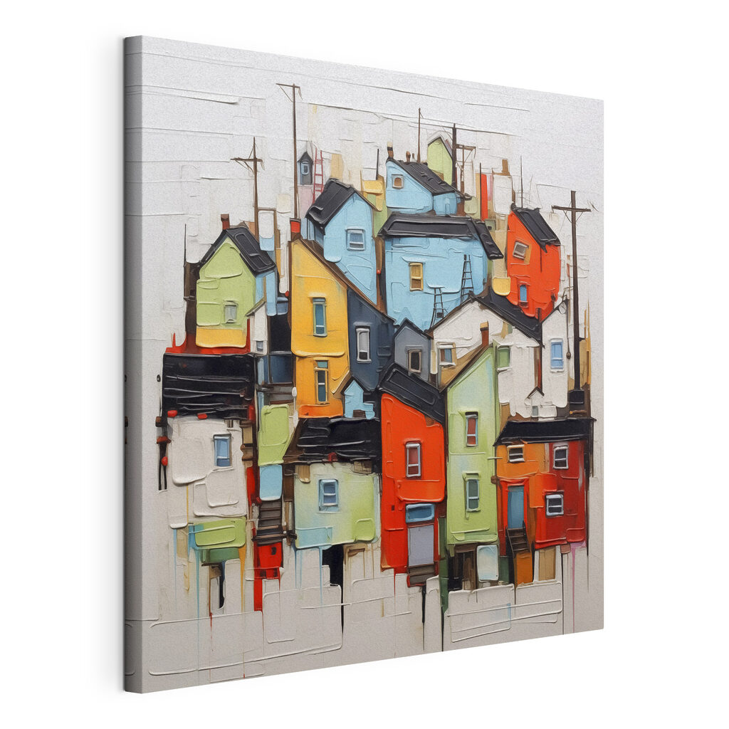 Painting of a city