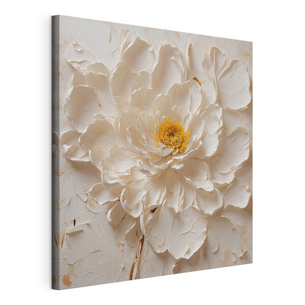 Canvas Schilderijen Witte bloem met geel hart (Artikelnummer: s40618) Canvas Schilderijen Canvas Schilderijen Witte bloem met geel hart (Artikelnummer: s40618)