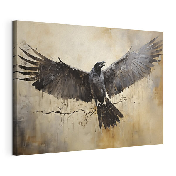 Canvas Schilderijen Canvas Schilderijen Vogel met gespreide vleugels (Artikelnummer: s40809)