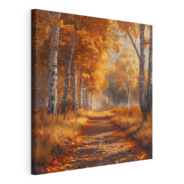 Canvas Schilderijen Pad met oranje bladeren erop (Artikelnummer: s40902) Canvas Schilderijen Canvas Schilderijen Pad met oranje bladeren erop (Artikelnummer: s40902)