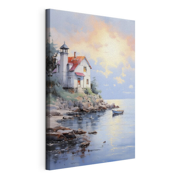 Canvas Schilderijen Huis aan een rotskust (Artikelnummer: s41010) Canvas Schilderijen Canvas Schilderijen Huis aan een rotskust (Artikelnummer: s41010)