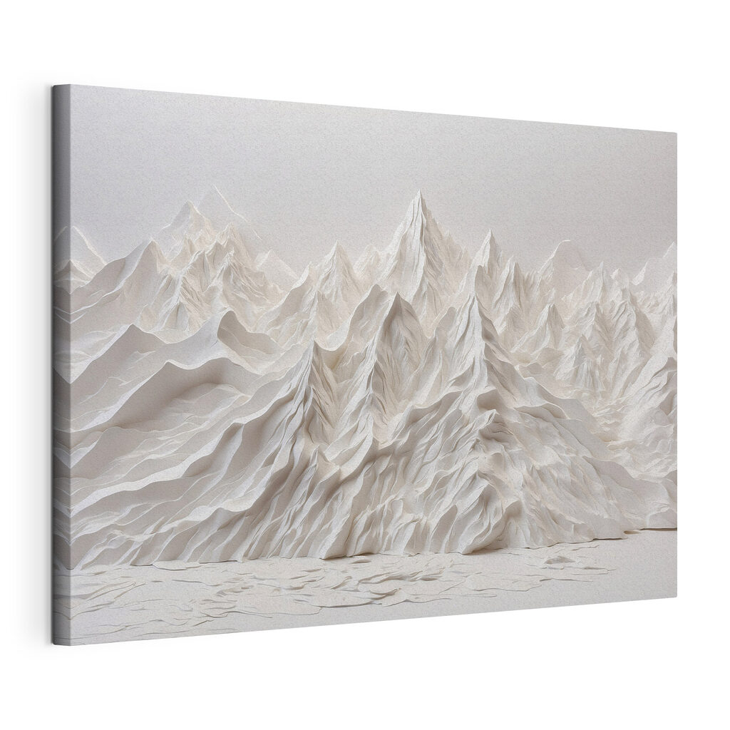 White mountain range with snow White mountain range with snow
