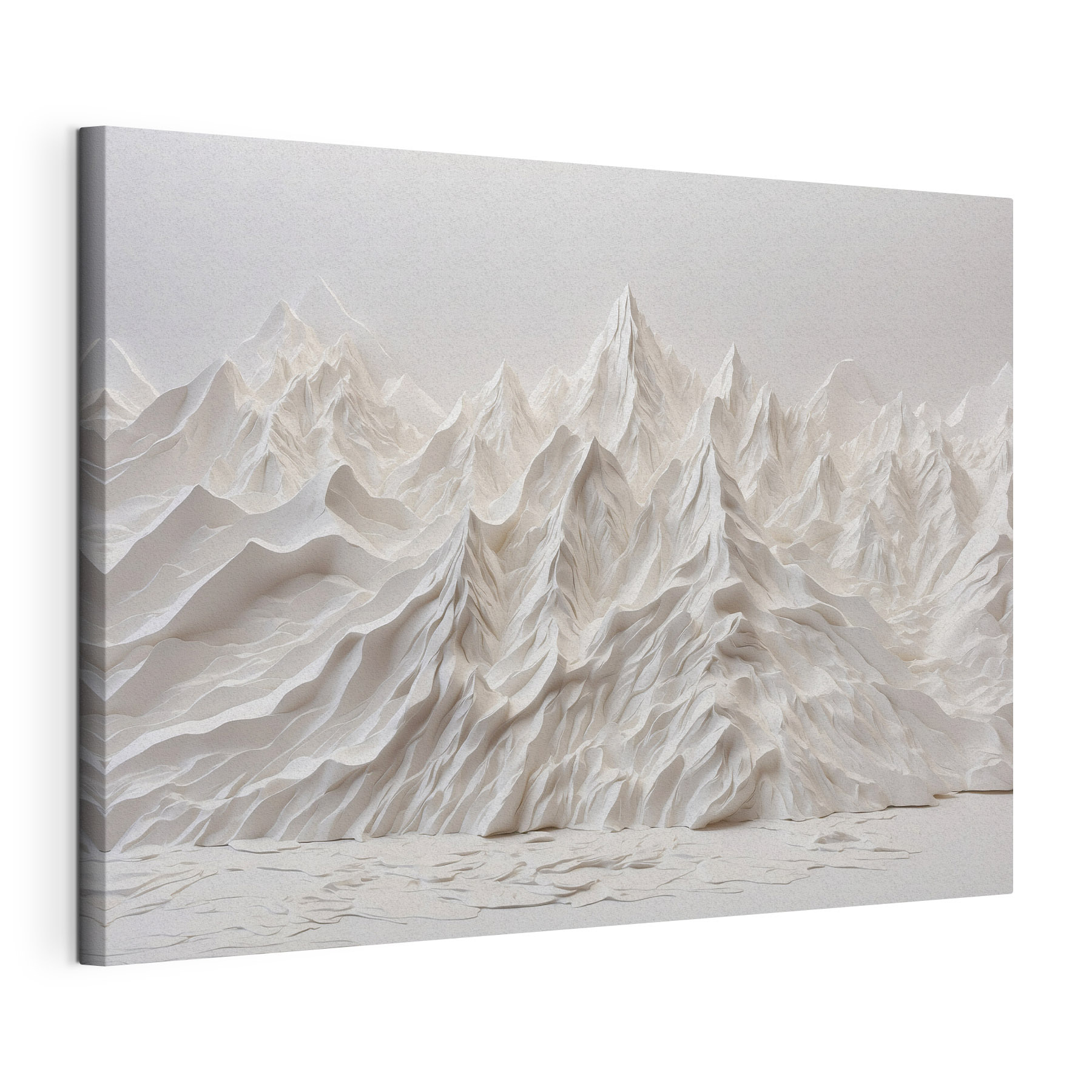 White mountain range with snow White mountain range with snow