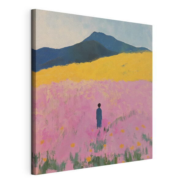 Canvas Schilderijen Persoon in een bloemenveld (Artikelnummer: s41164) Canvas Schilderijen Canvas Schilderijen Persoon in een bloemenveld (Artikelnummer: s41164)
